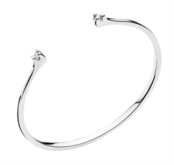 Armring hvidguld med brillanter