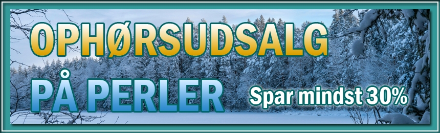 Ophørsudsalg på perler og gennemboret ædelsten