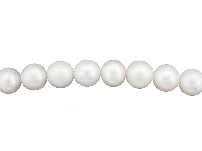 Ægte runde perler på streng mm. Smykkebutikken