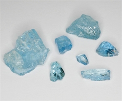 Akvamarin krystaller facet-kvalitet