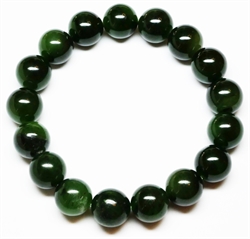 Armbånd med grøn jade