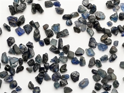 Blå safir krystaller fra Madagaskar billede 2