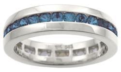 Blå safir ring