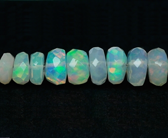Eksklusiv opal streng gradueret