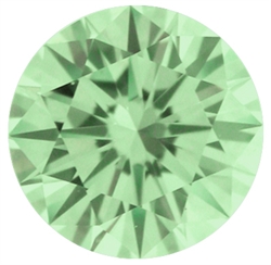 Farvet lysegrøn diamant til smykker
