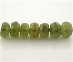Grønne safir facet perler