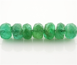 Grønne smaragd facet perler