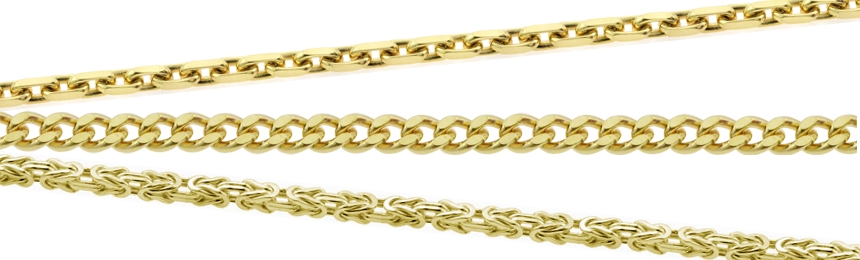 elasticitet motivet thespian Guldkæder i guld og hvidguld til kvinder og mænd - Smykkebutikken