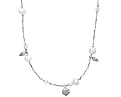 Isabella sølv kæde perler