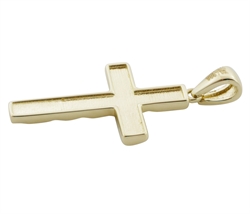 Kors til halskæde i guld billede 3