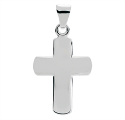Kors til halskæde i sølv