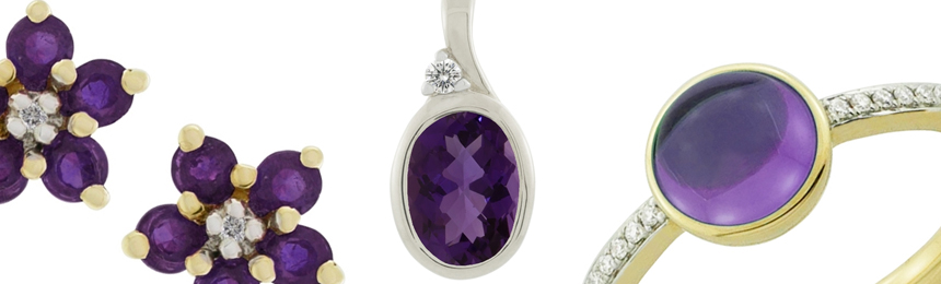 Lilla og violette smykker