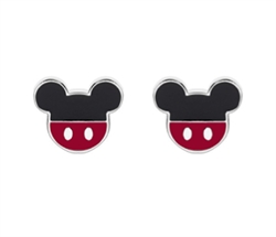 Mickey Mouse øreringe med emalje