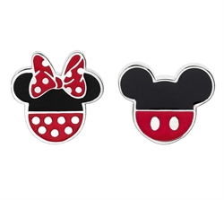 Mickey og Minnie emalje øreringe