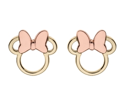 Minnie Mouse øreringe i guld