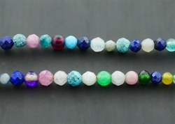 Mix af farvede perler
