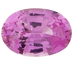 Oval pink violet safir