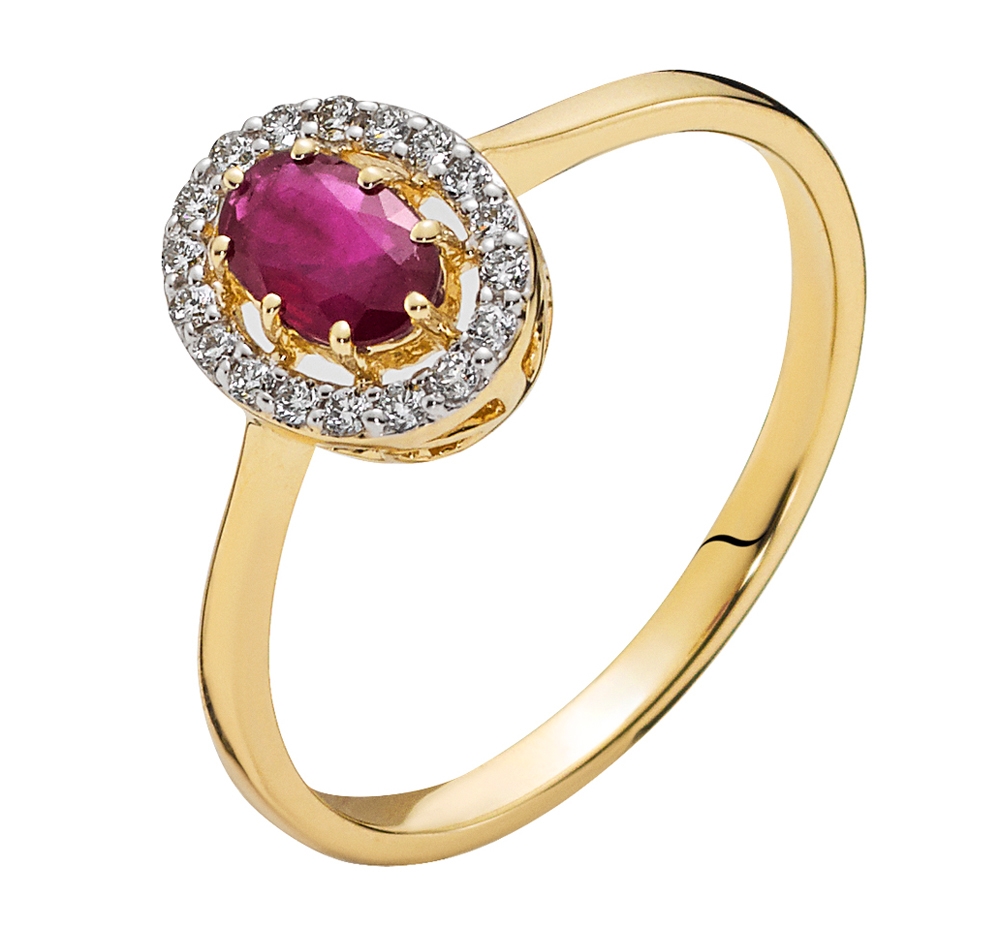 Liven Co. Rose Cut Oval with Diamond Ring Gold – RION Jewelry