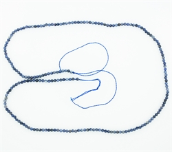 Perle streng med blå safir billede 2
