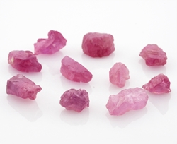 Pink safir krystaller billed 2