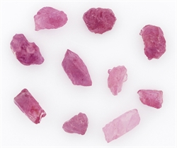 Pink safir krystaller
