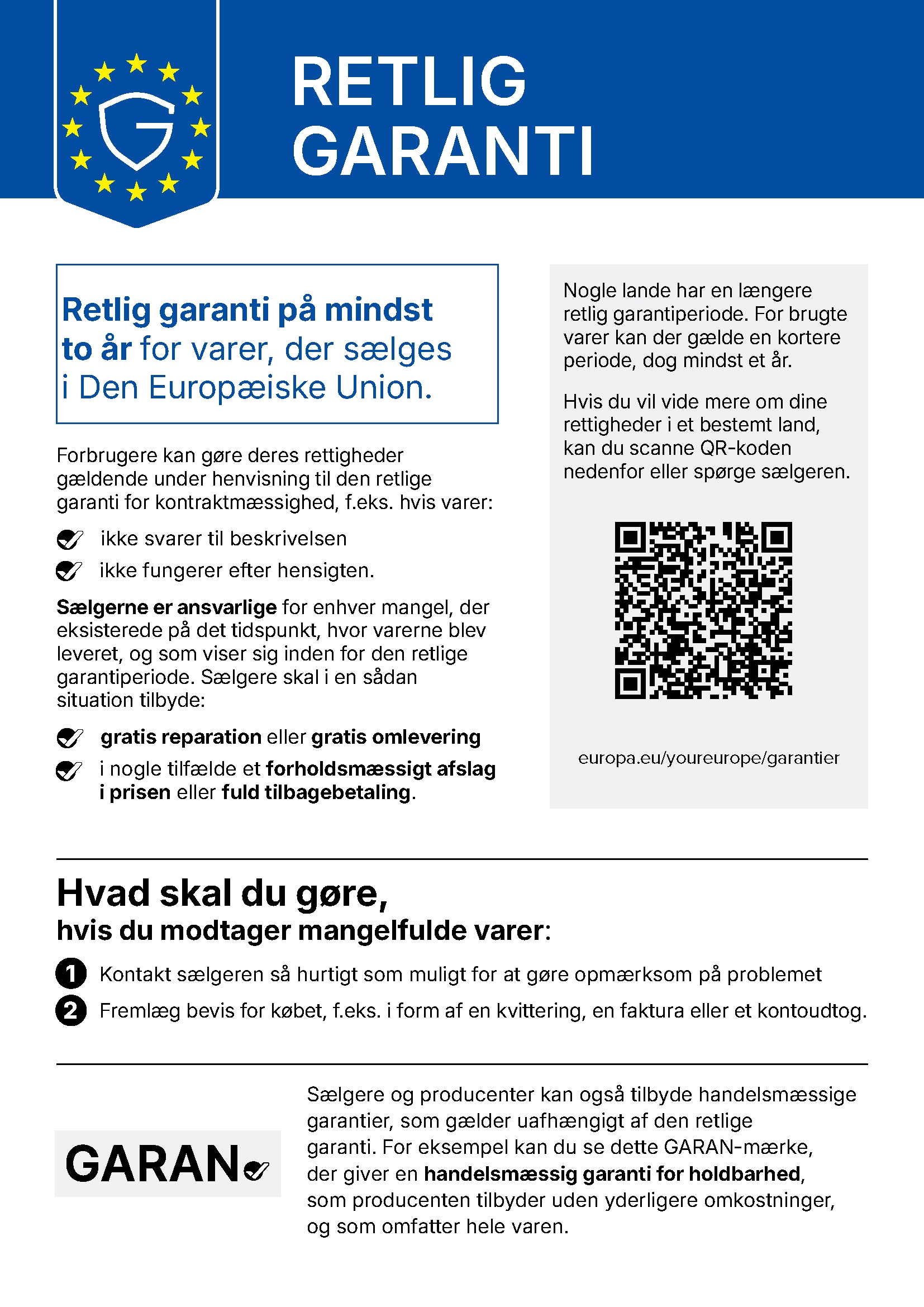 Reklamationsret EU