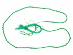 Rund grøn onyx perle kæde billede 2