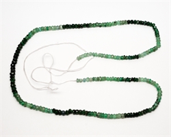Smaragd perler i gradueret størrelse billede 2