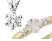 Smykker med diamanter - Diamantsmykker