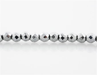 Sølv farvet hæmatit perler