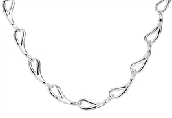 Sølv halskæde dråbeformet billede 2