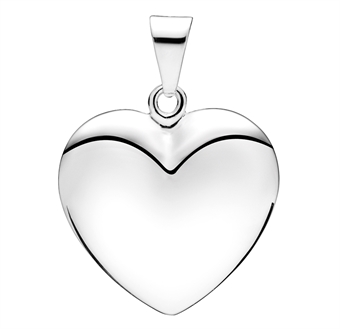 Sølv hjerte smykke