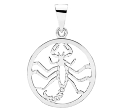 Stjernetegn til halskæde med skorpion