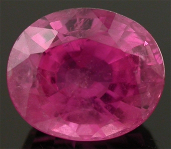 Stor pink safir