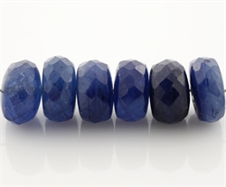 Store blå safir perler