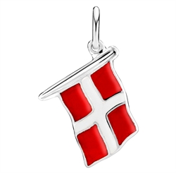 Vedhæng med det danske flag
