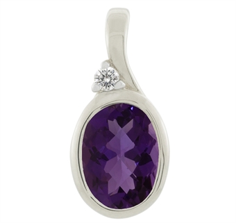 Violet ametyst smykke